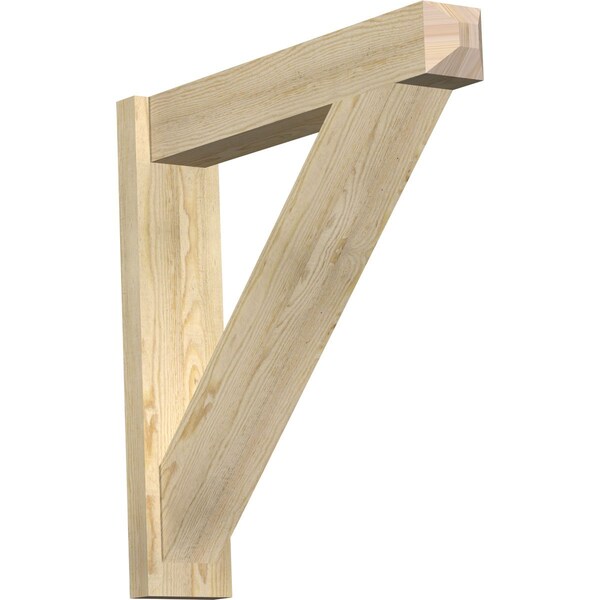 Ekena Millwork Traditional Rough Sawn Craftsman Outlooker, Douglas Fir, 6"W x 30"D x 30"H OUT06X30X30TRA04RDF - main